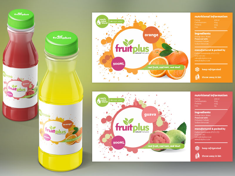 Drift Creative - Fruitplus Labels and Packaging